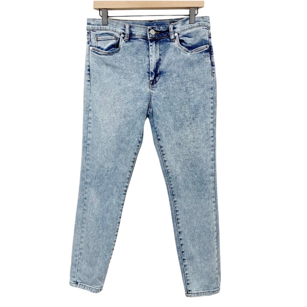 Blank NYC High Rise Skinny Jeans Size 29 The Great Jones Acid Wash Denim Stretch